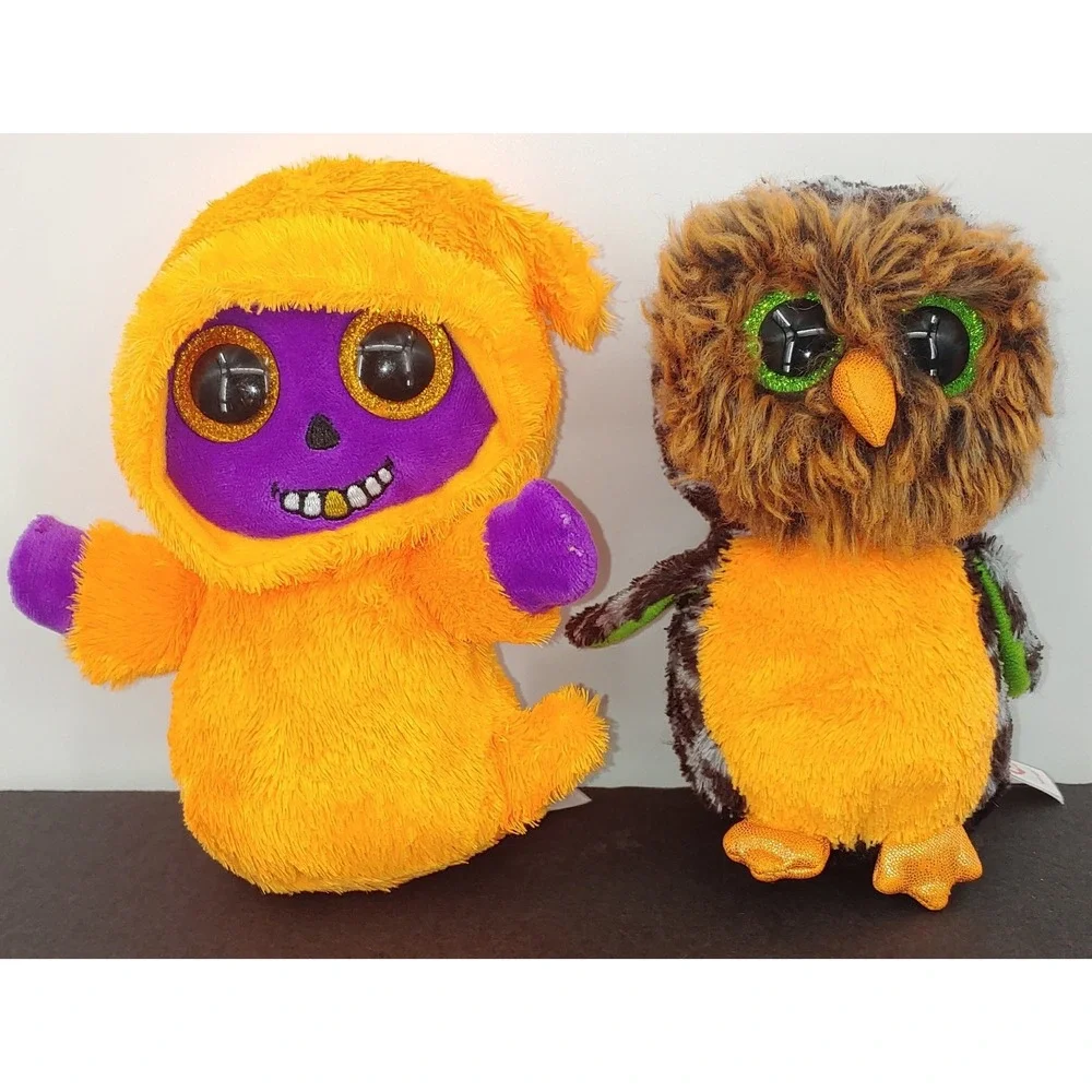 Ty Beanie Boos Midnight The Owl And Skeleton The Reaper 6